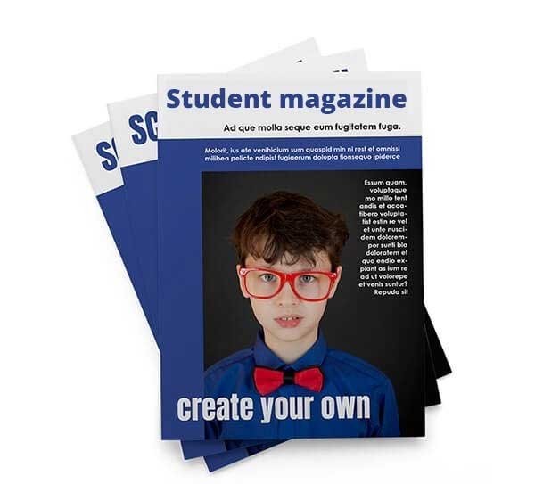 Print student magazine in small print run 