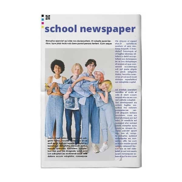 Print school newspaper in small print run 