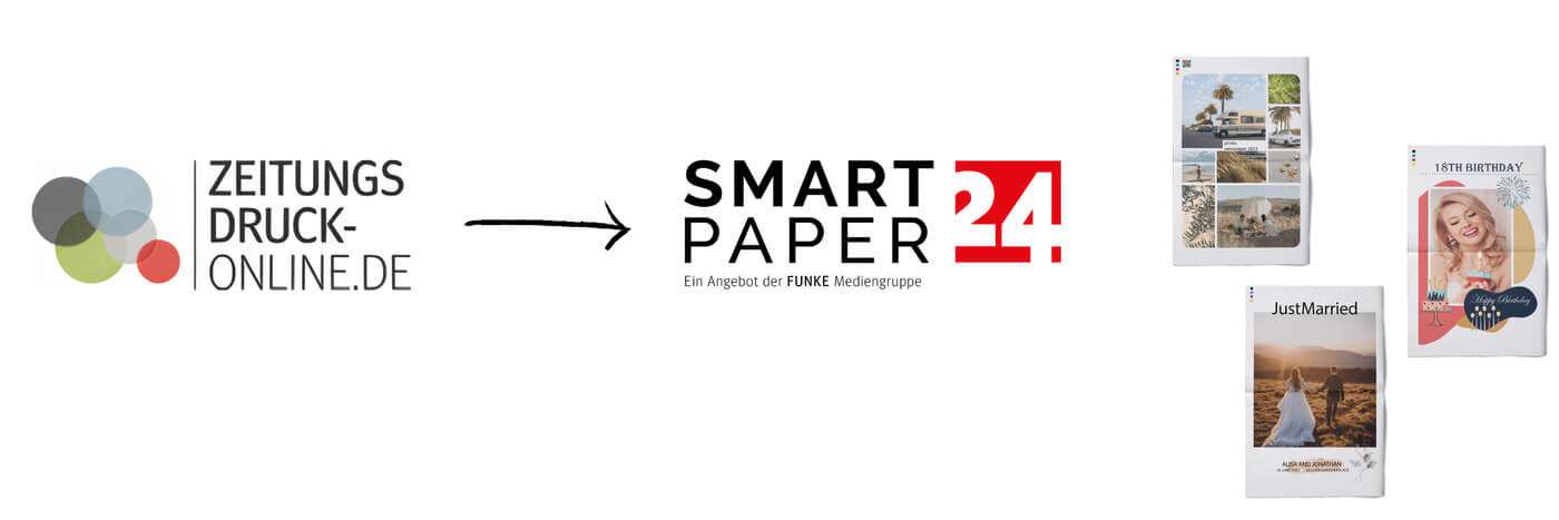 Switch from printmynewspaper-online.com to partner shop Smartpaper24.com