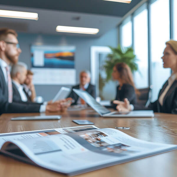 Company brochures printed for conferences