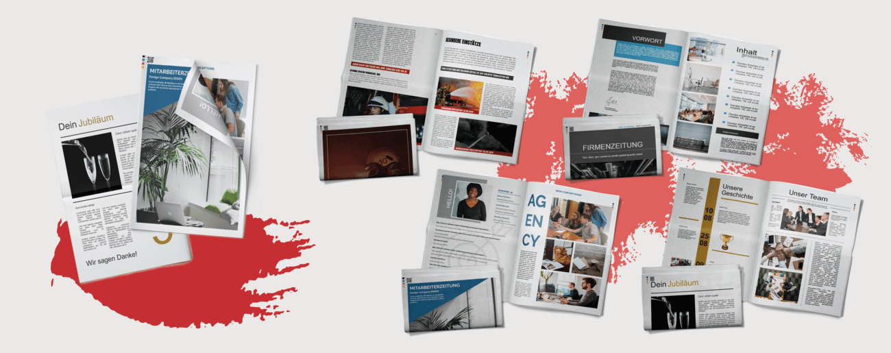 Create and print your brochure in classic newspaper style