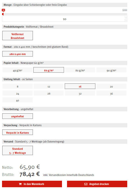 Download PDF from Canva and order it as a real newspaper