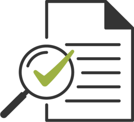 Icon for automatic print data check