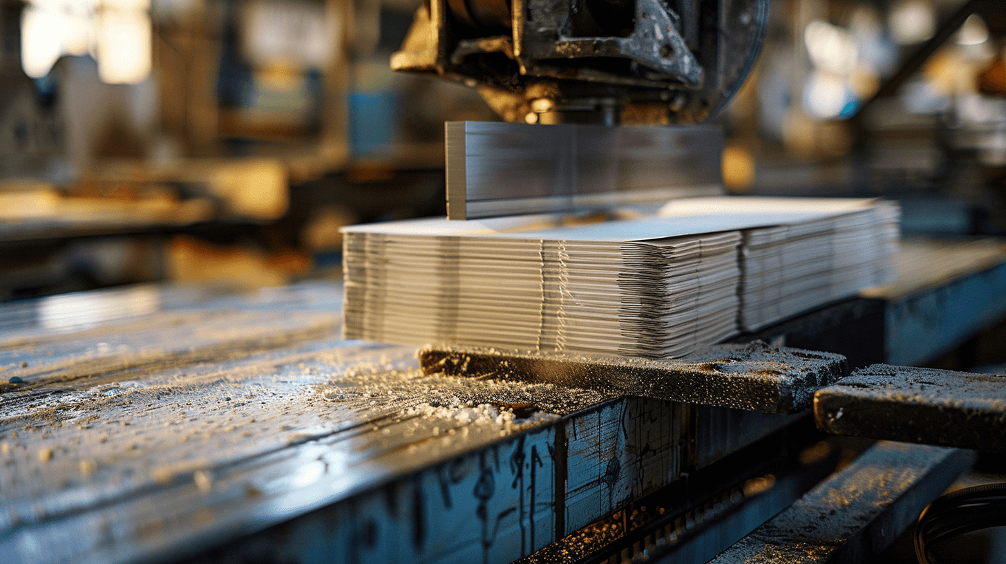 Magazine with bleed in a modern printing house