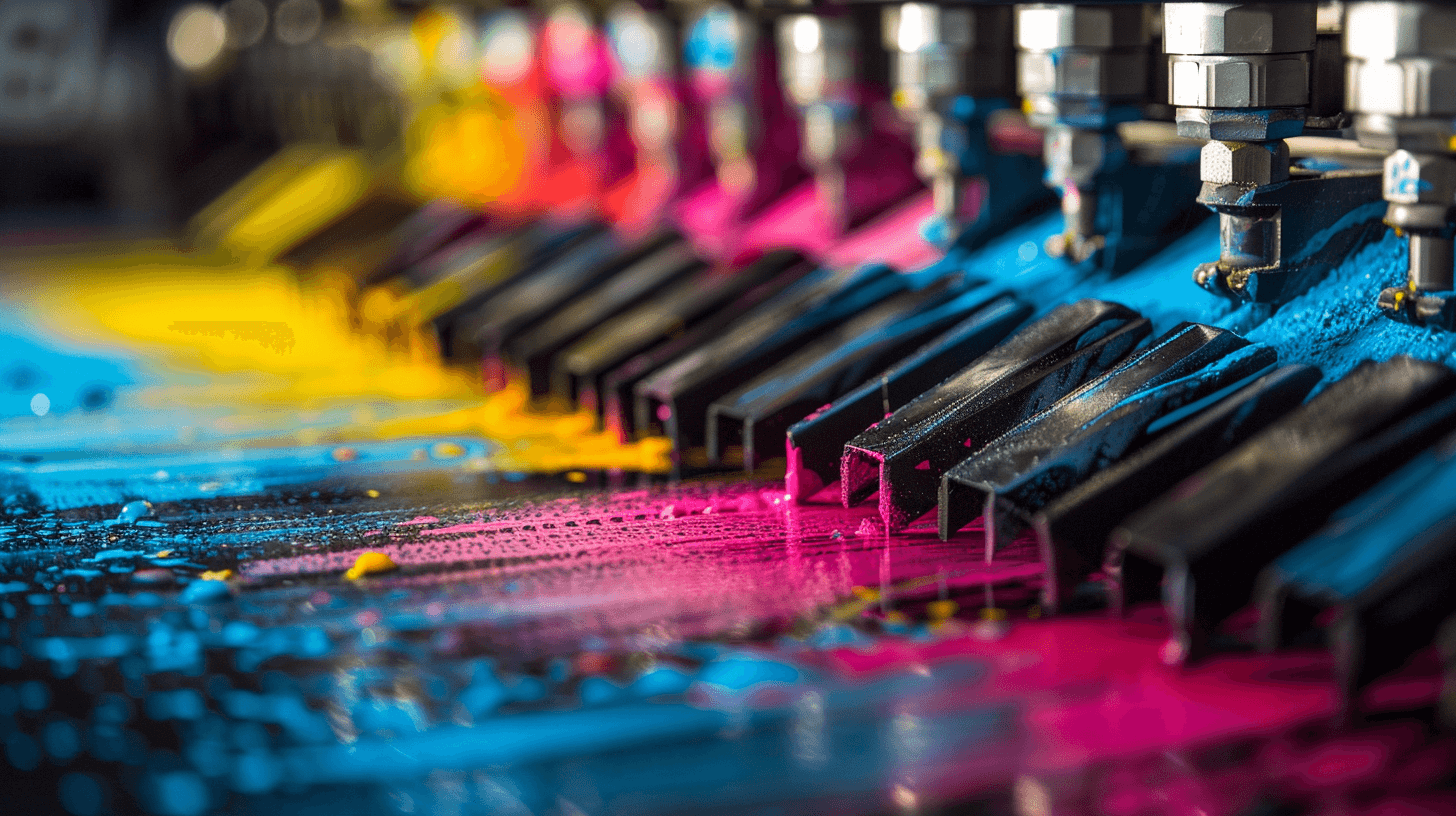 CMYK colour mixing for print production