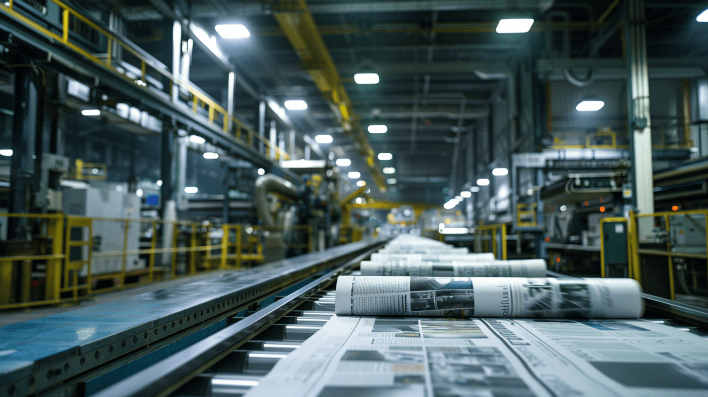 Freshly printed newspapers using cutting-edge digital printing
