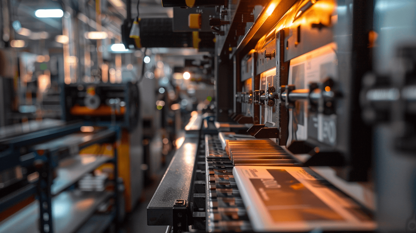 Close-up of professional newspaper production according to the ISO scale