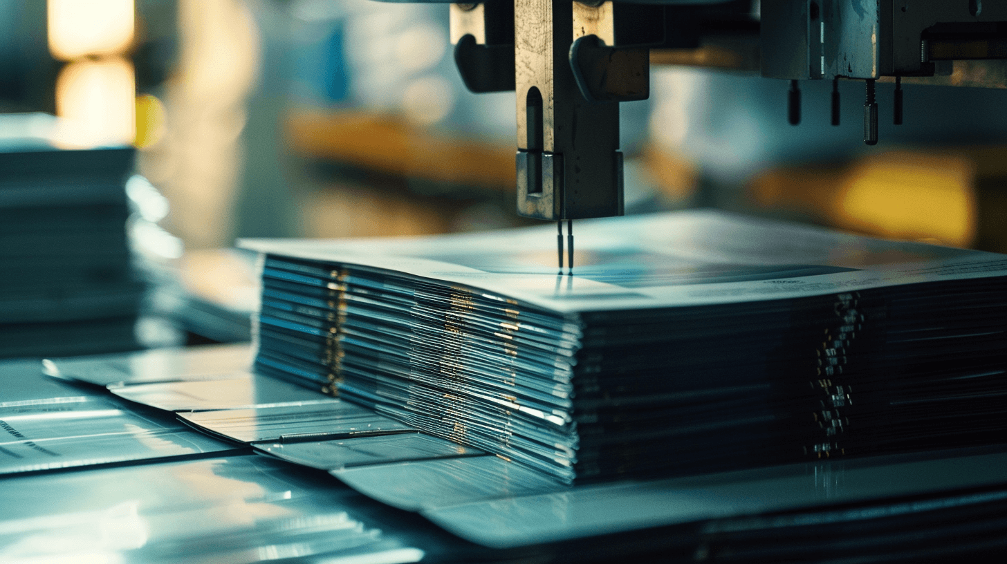 Professionally printed magazines and brochures with saddle stitching