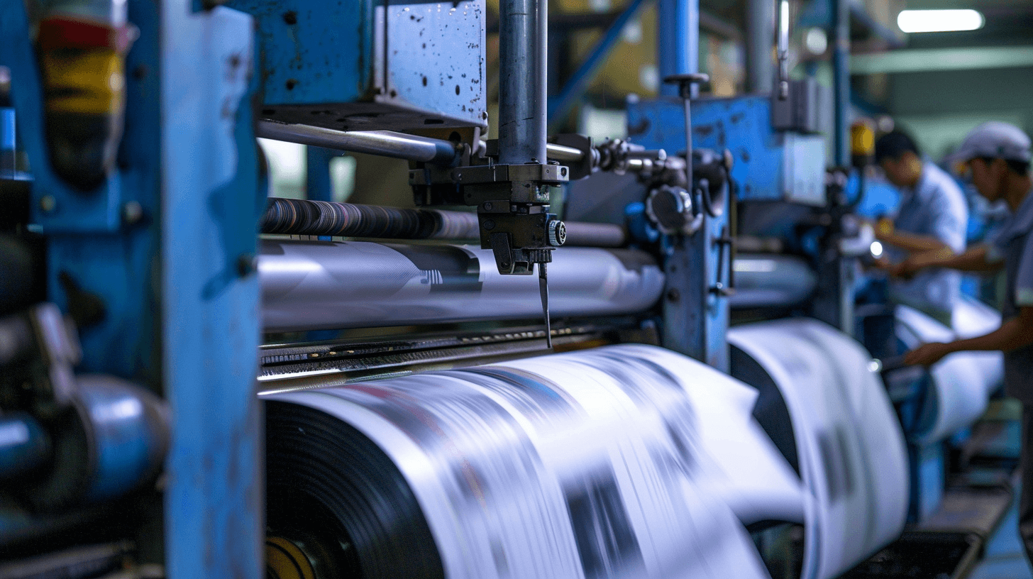 High-performance offset printing for newspapers and brochures