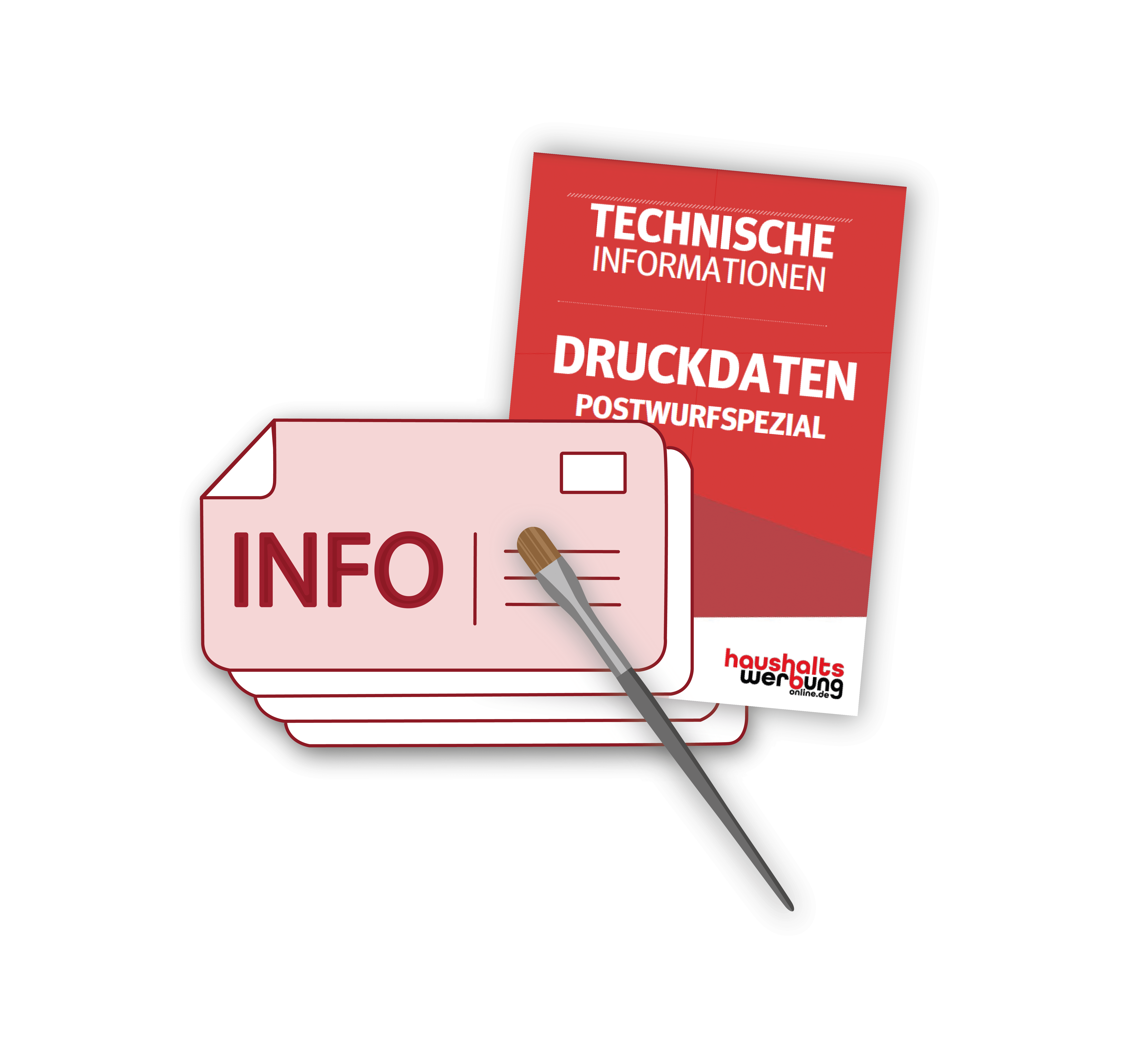 Haushaltswerbung mithilfe technischer Richtlinien als Postkarte erstellen
