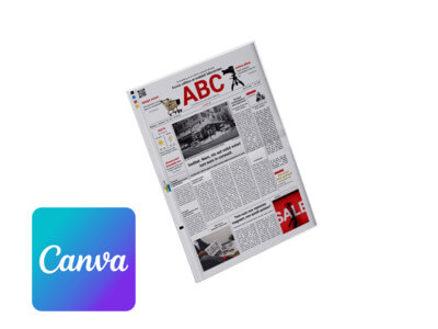 Create your own newspaper in daily style with Canva