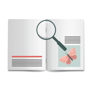 Magazine with staple binding