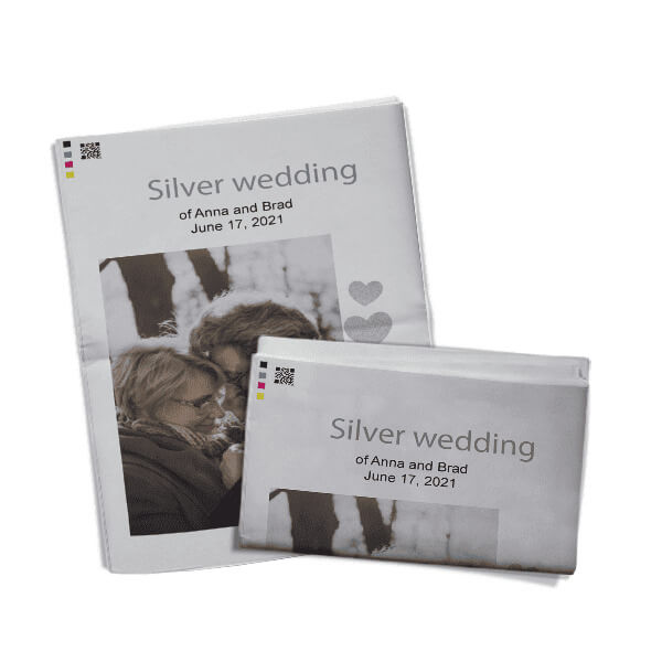 25th wedding anniversary newspaper with creative templates