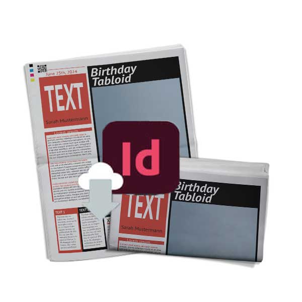 Design a birthday newspaper with InDesign