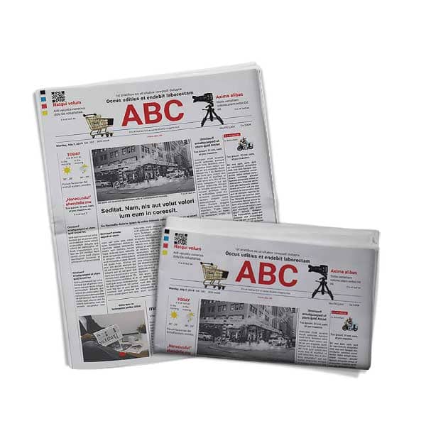 Traditional-style newspaper with creative templates