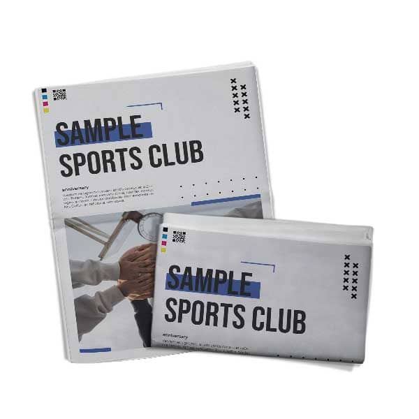 Club newspaper with creative templates