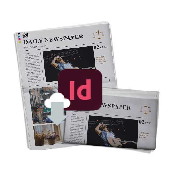 Daily newspaper template InDesign download