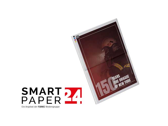Fire brigade club newsletter with the Smartpaper24 online designer