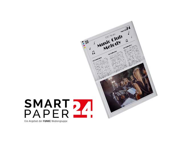 Create your music club newspaper with Smartpaper24 online designer
