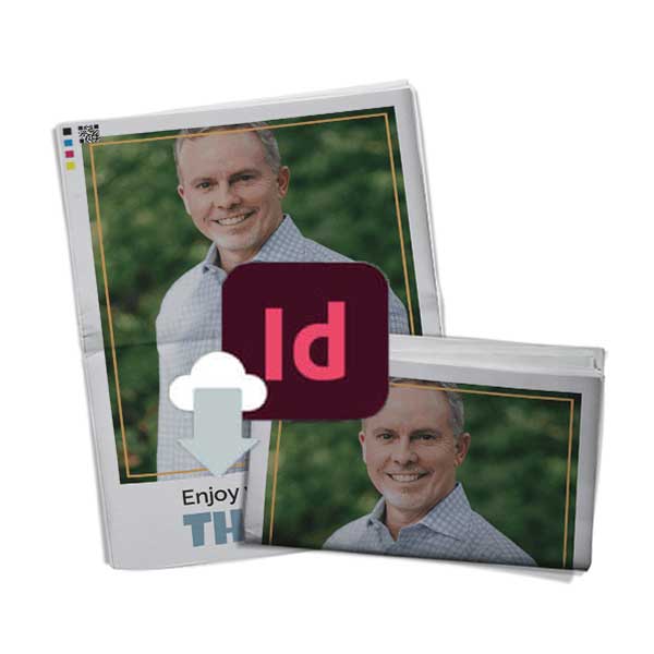 Retirement farewell newspaper template InDesign download