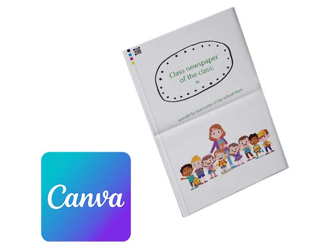 Design a class newspaper online with Canva