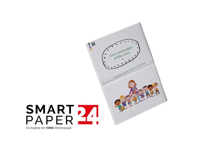 Design a class newspaper with the Smartpaper24 online editor