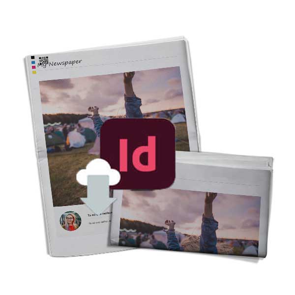 Social media newspaper template InDesign download