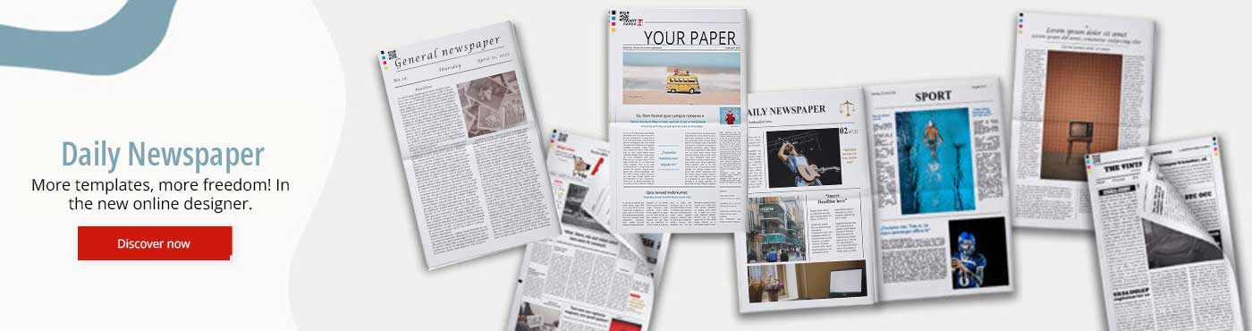 More templates for wedding newspapers in the new online designer