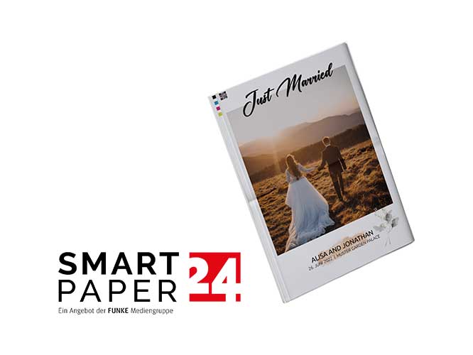 Design your wedding newspaper with Smartpaper24's online editor