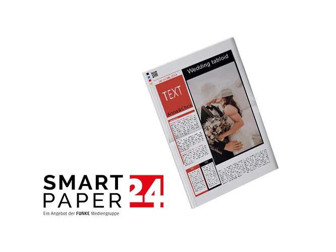 Wedding newspaper with Smartpaper24 online editor